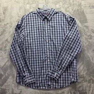 UNTUCKit Shirt Mens XL Plaid Wrinklefree Button Down Long Sleeve Dress Shirt